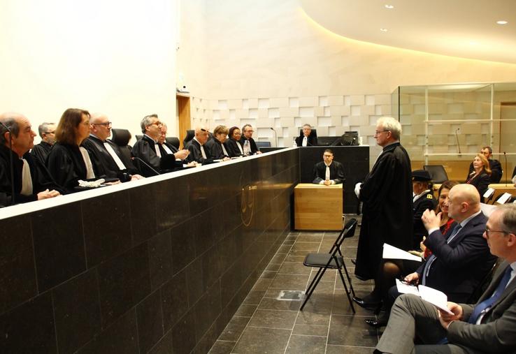 Pendant l'audience solennelle, Luc Meurin a été installé dans sa fonction de juge.