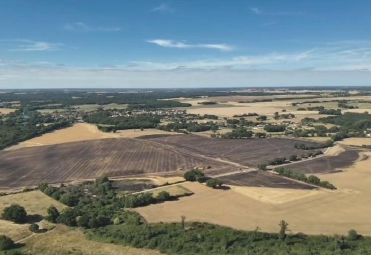 28 hectares d'orge ont été détruits.