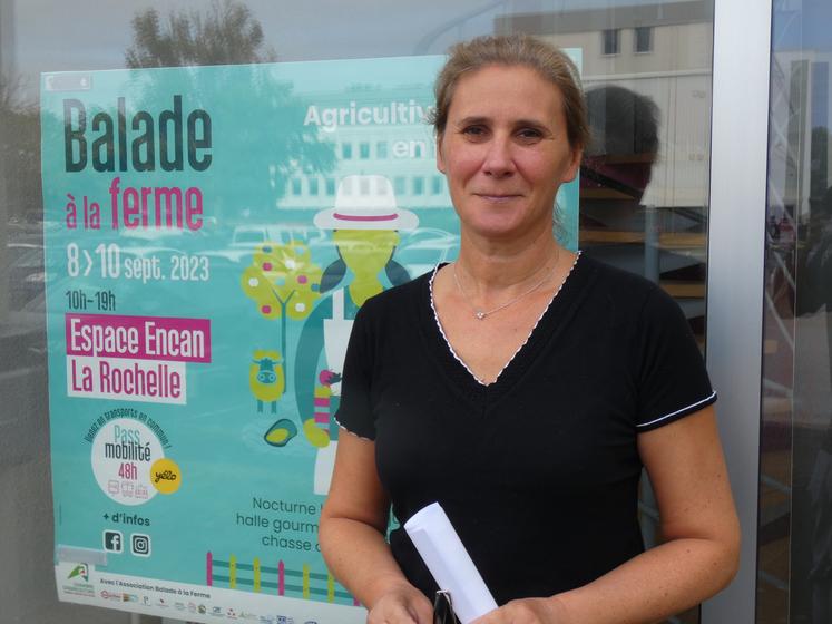 Aurélie Rocheteau, présidente de l'association Balade à la Ferme.